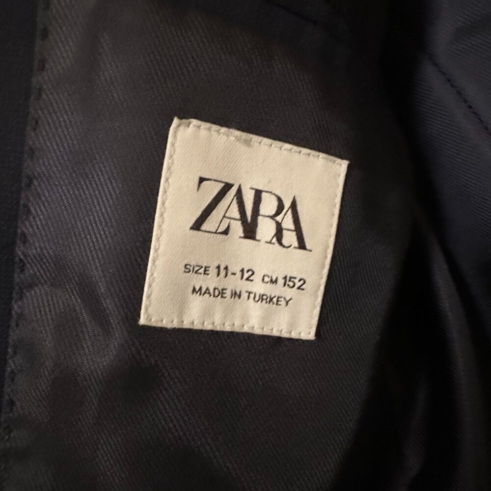 Zara Boys size 11-12 Blue Suit (Jacket and Pants sold together) - Picture 3 of 8